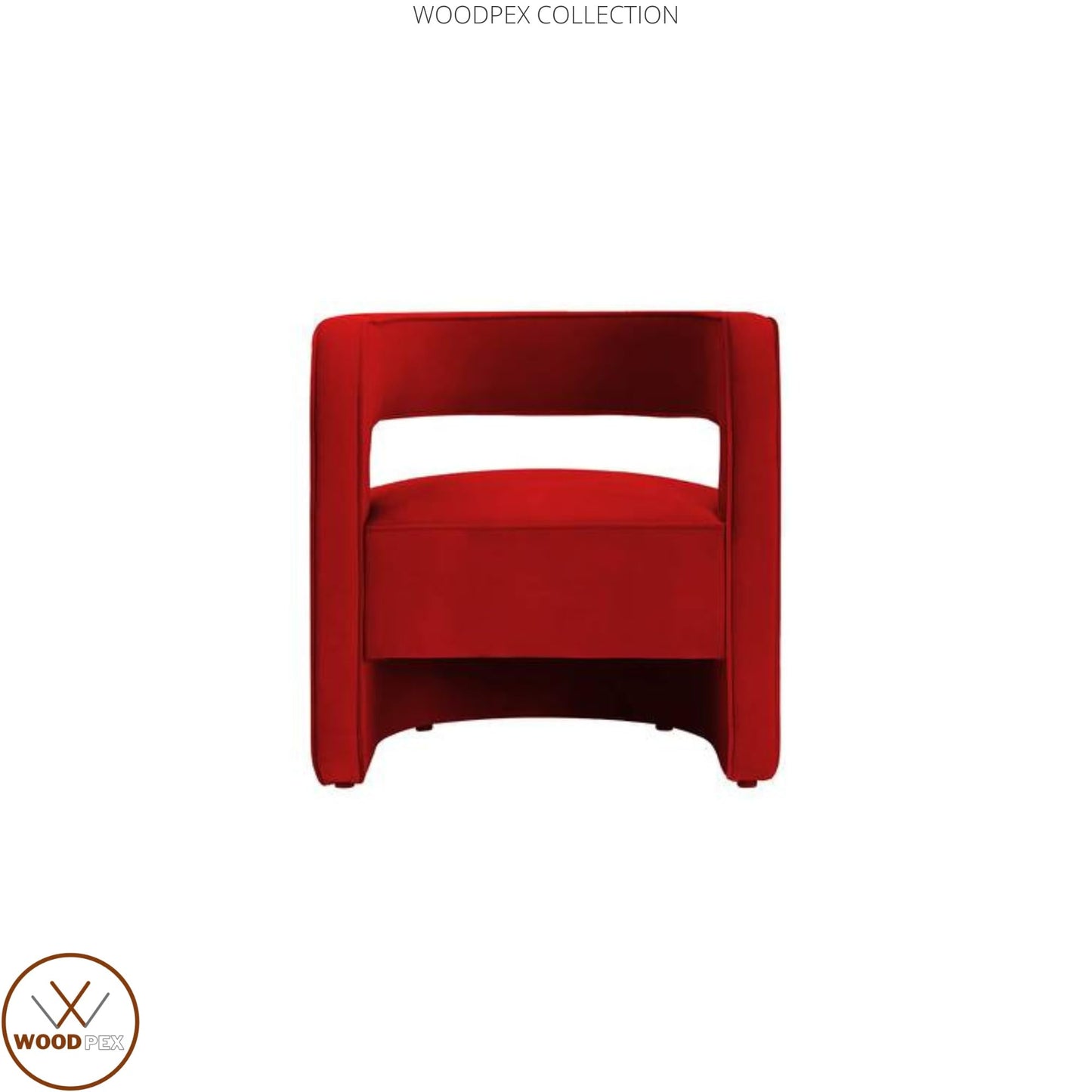 Modern Italian Style Velvet Accent Arm Chair: Versatile Seating for Bedroom, Living Room, Home, Office, and Restaurant (Red, Single Chair)