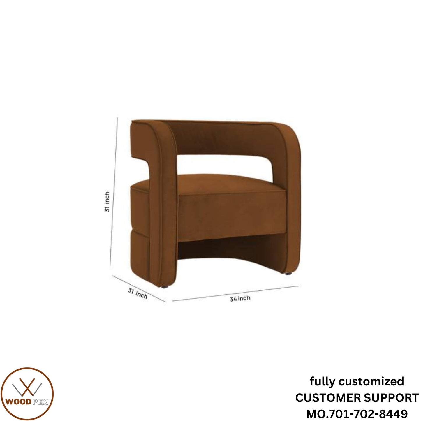 Modern Italian Style Velvet Accent Arm Chair: Versatile Seating for Bedroom, Living Room, Home, Office, and Restaurant (Red, Single Chair)