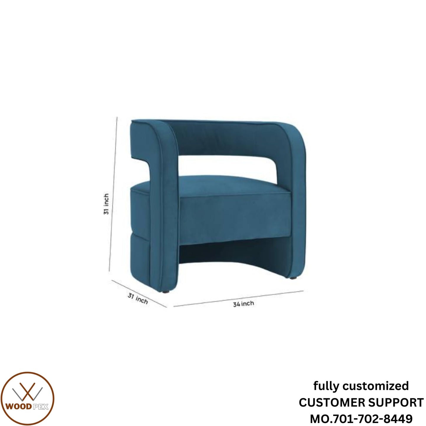 Modern Italian Style Velvet Accent Arm Chair: Versatile Seating for Bedroom, Living Room, Home, Office, and Restaurant (Red, Single Chair)