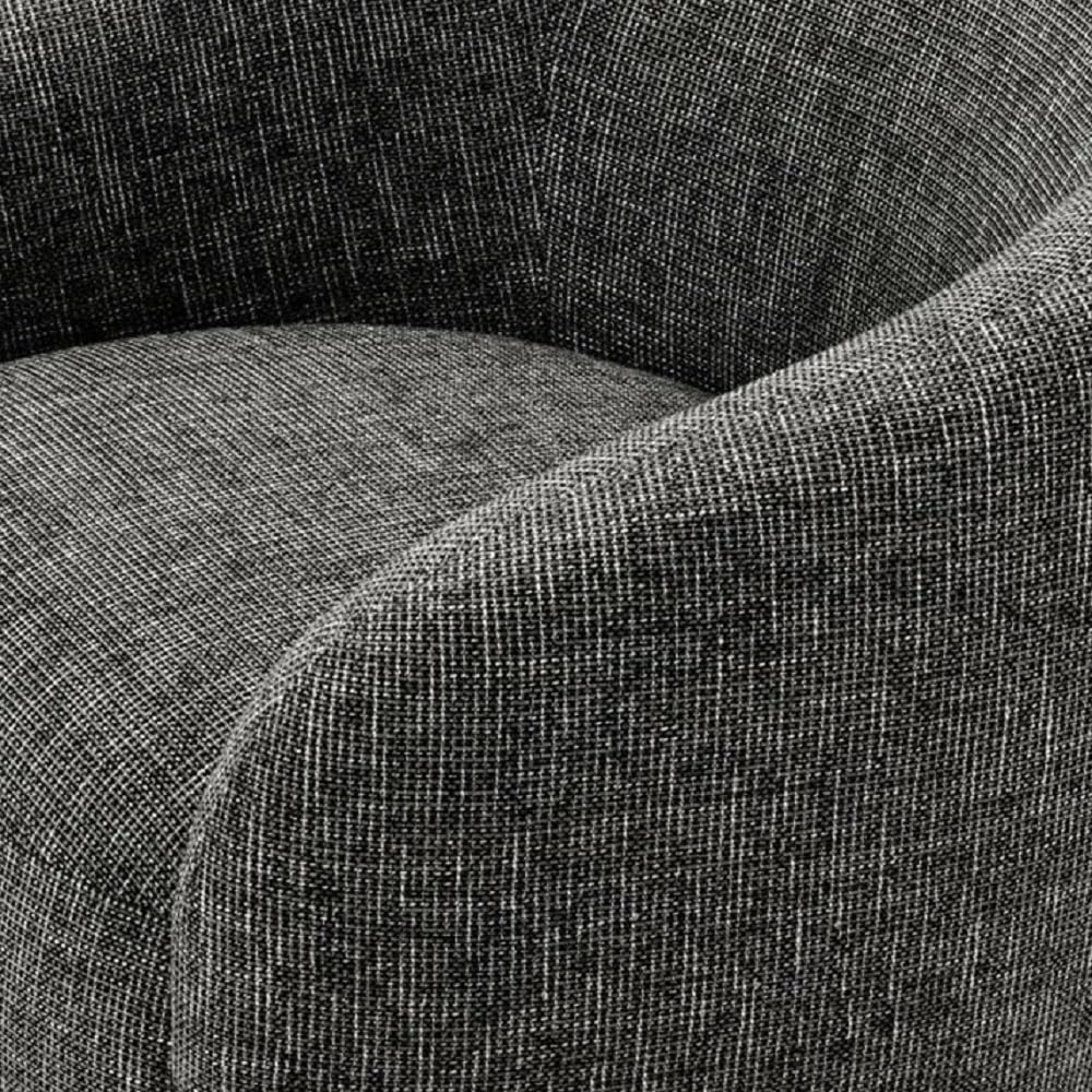 Kingsman Furnitures Brok Swivel Luxury Accent Arm Chair 360 Degree Rotatable Sofa for Home | Bedroom, Living & Drawing Room | Ultra Soft and Comfortable for Lounge Premium Boucle Fabric (Cream)