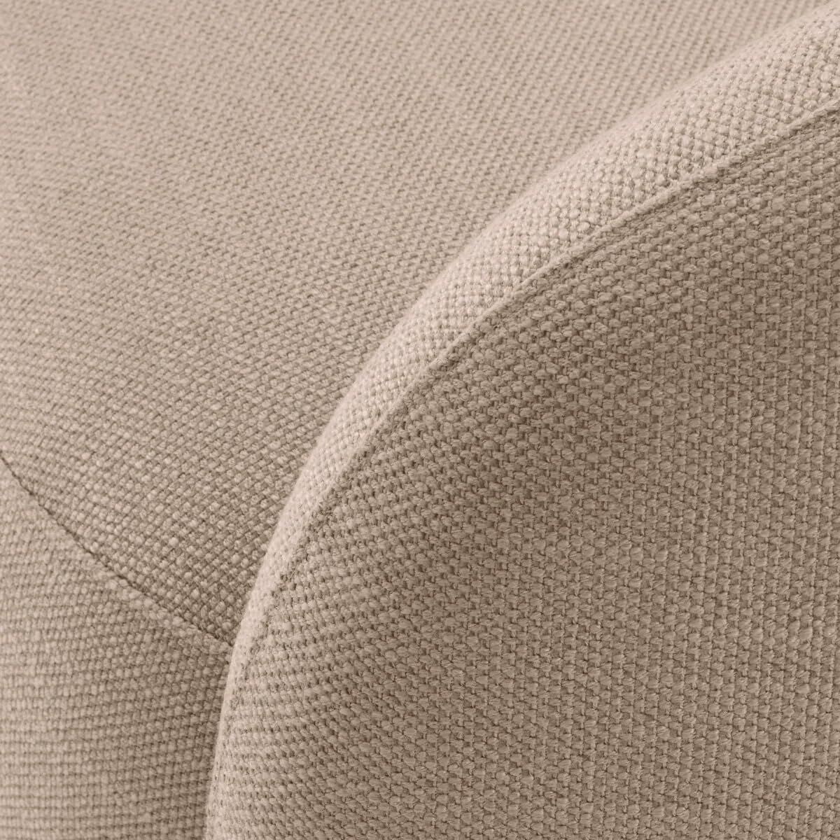 Kingsman Furnitures Brok Swivel Luxury Accent Arm Chair 360 Degree Rotatable Sofa for Home | Bedroom, Living & Drawing Room | Ultra Soft and Comfortable for Lounge Premium Boucle Fabric (Cream)