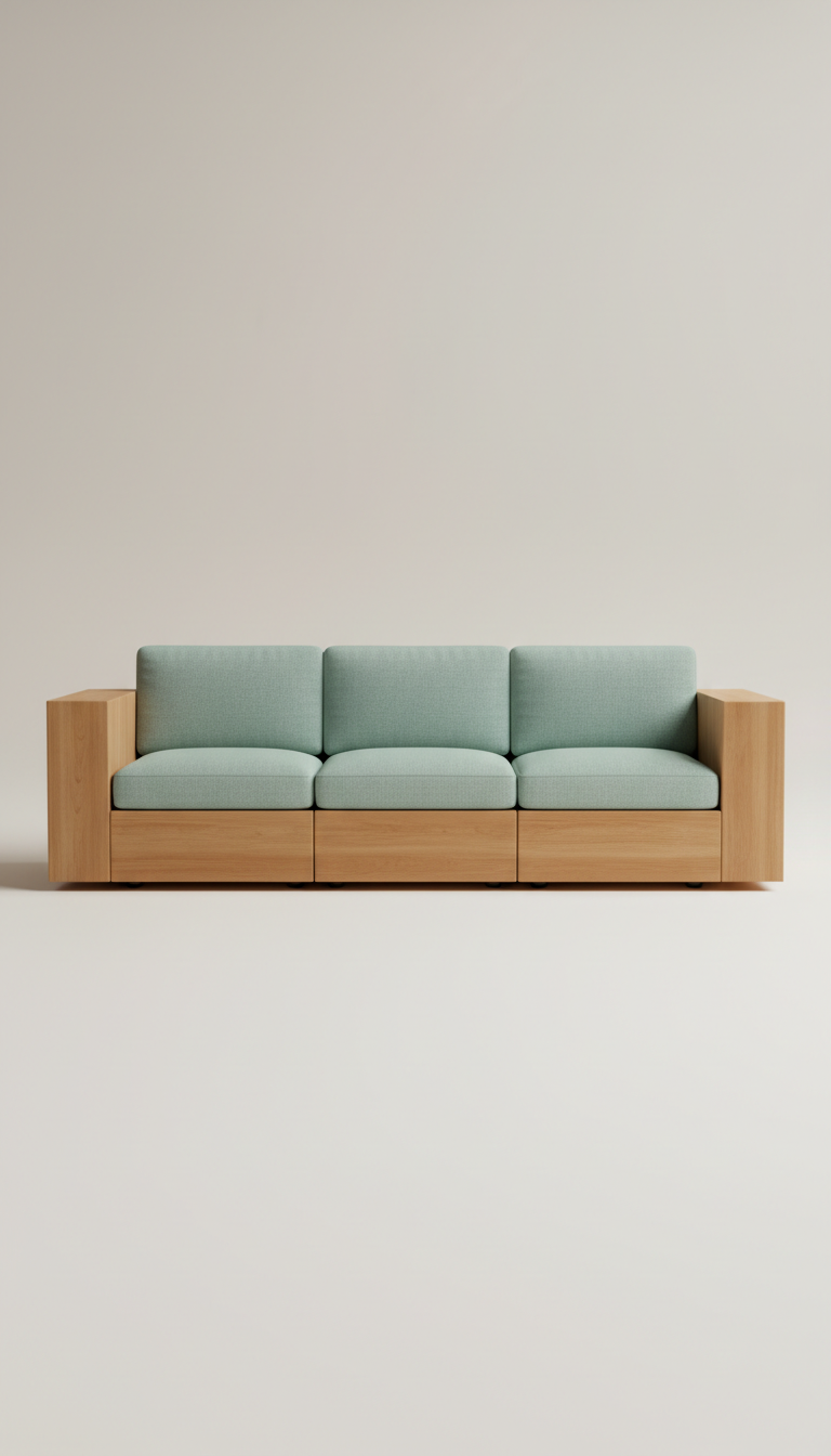 Modular City Sofa in Amber Maple