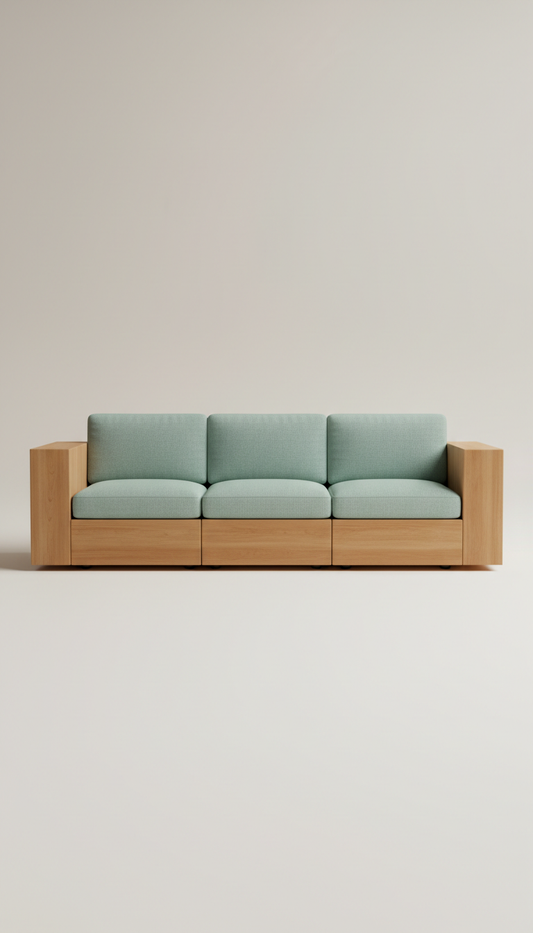 Modular City Sofa in Amber Maple