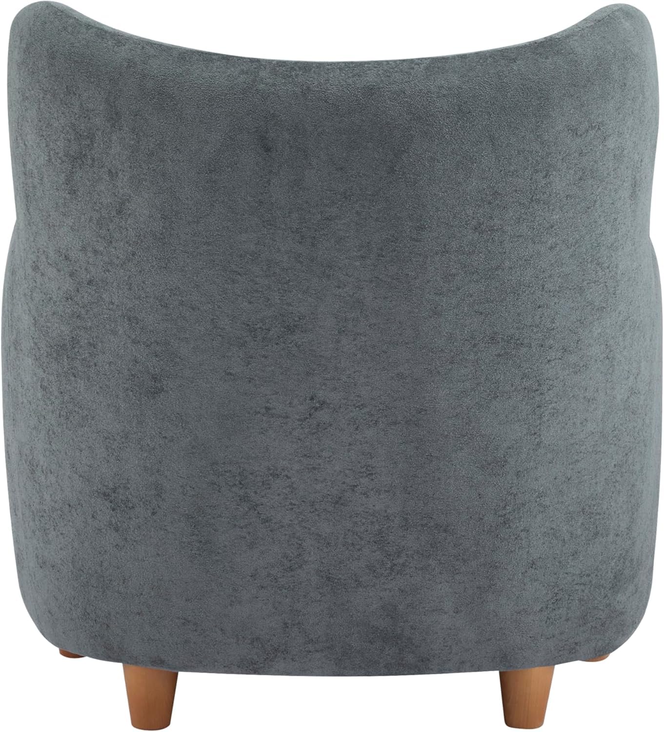 High Back Wingback Velvet Single Seater Armchair Curved Arm Relaxing Accent Chair for Living Room, Bedroom, Hallway (Camel)