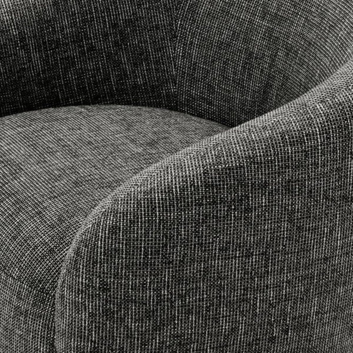 Kingsman Furnitures Brok Swivel Luxury Accent Arm Chair 360 Degree Rotatable Sofa for Home | Bedroom, Living & Drawing Room | Ultra Soft and Comfortable for Lounge Premium Boucle Fabric (Cream)