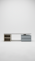 Writing Desk in Soft Concrete Finish