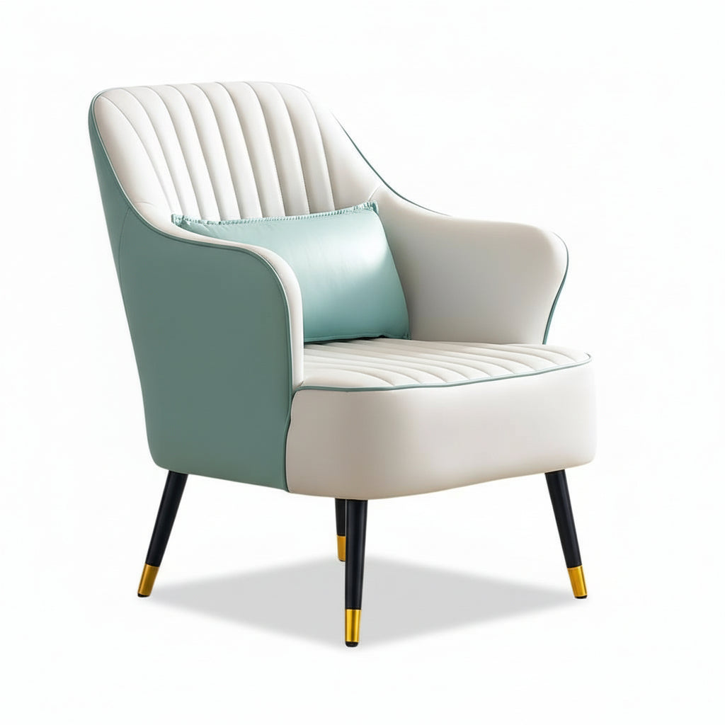 Cablec Crafts™ Premium Upholstered Accent Chair with Cushion – Modern Lounge Armchair for Living Room, Bedroom & Office