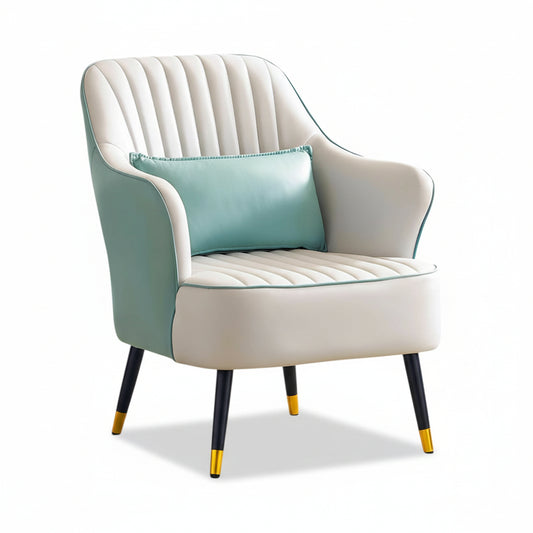Cablec Crafts™ Premium Upholstered Accent Chair with Cushion – Modern Lounge Armchair for Living Room, Bedroom & Office