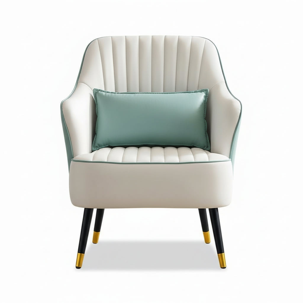 Cablec Crafts™ Premium Upholstered Accent Chair with Cushion – Modern Lounge Armchair for Living Room, Bedroom & Office