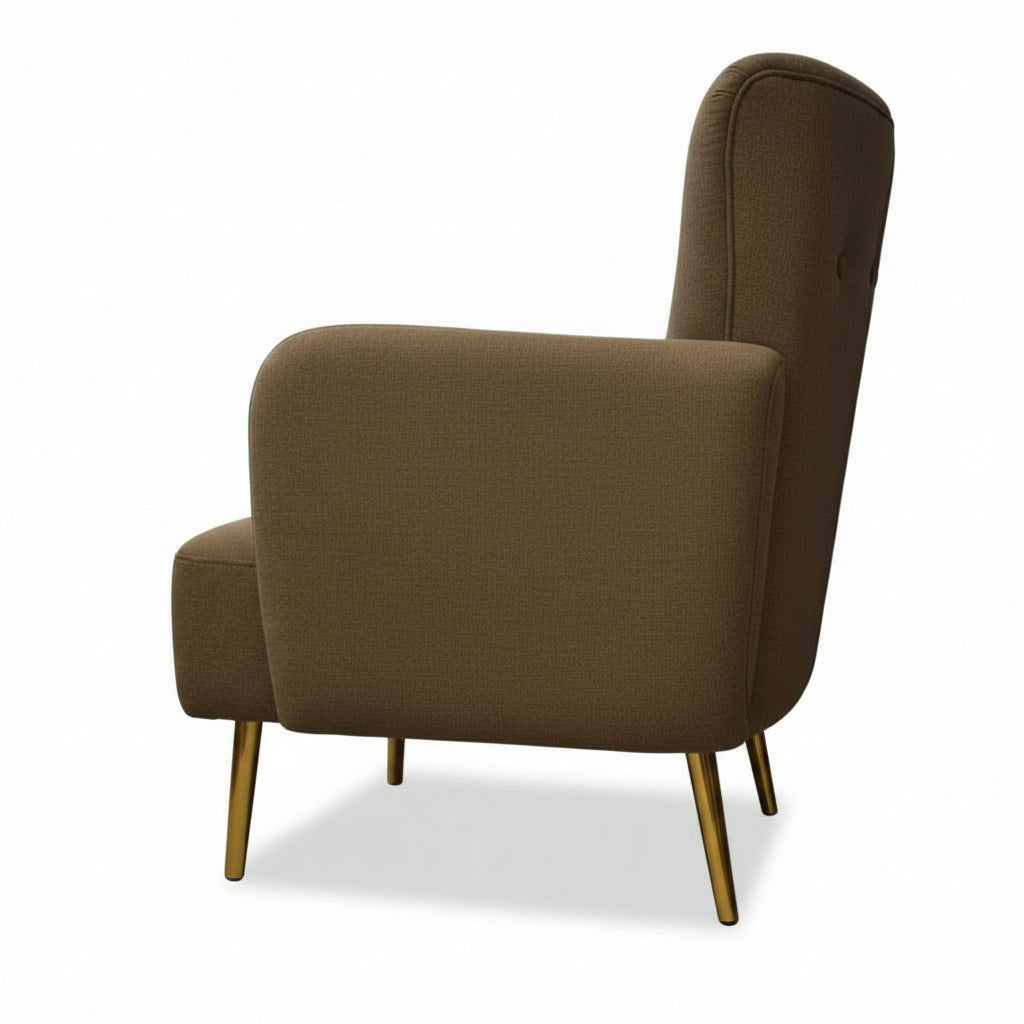 Cablec Crafts™ Eos High-Back Button-Tufted Accent Armchair