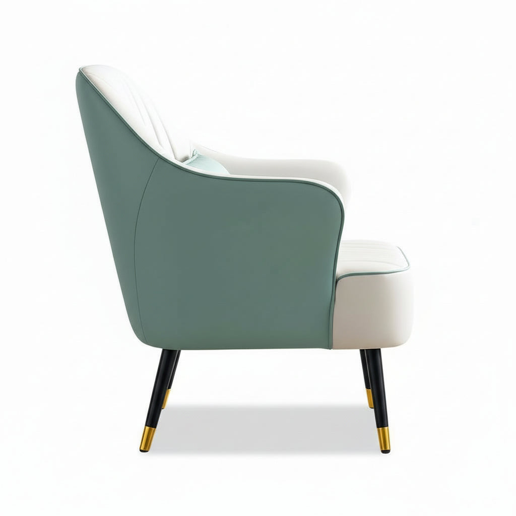 Cablec Crafts™ Premium Upholstered Accent Chair with Cushion – Modern Lounge Armchair for Living Room, Bedroom & Office